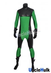 Green and Black Spandex Zentai Bodysuit | UncleHulk