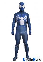 Venom Spider Dark Purple Spandex Zentai Cosplay Costume - with lenses -SP705 | UncleHulk