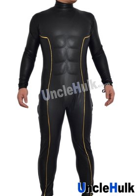 Kamen Rider Black and Gold Artificial Leather Bodysuit with Cotton Muscle Paddings