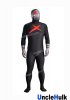Red X The Punisher Costume Spandex Zentai Costume with Cape