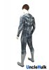 High Quality Grey Superm Costume Printed Spandex Cosplay Costume - No.15 | UncleHulk