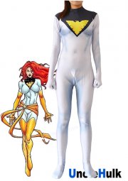 Jean Grey White Phoenix Spandex Zentai Cosplay Bodysuit | UncleHulk