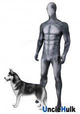 Husky Dog Black and White Bodysuit Zentai Spandex Bodysuit Halloween Suit | UncleHulk