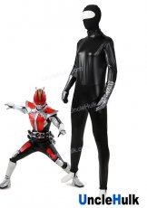 Kamen Rider Den-O Zentai Bodysuit Cosplay Costume Customization with gloves - rubberized fabric | UncleHulk