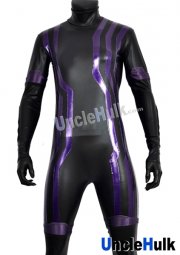 Kamen Rider Ex-Aid Spandex Zentai Costume (black background and purple stripes)