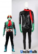 Masked Rider No.2 Cosplay Faux Leather Costume Four piece - Silver Side Line PR0453 | UncleHulk