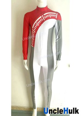 Bakuage Sentai Boonboomger Bun Red Cosplay Costume - with gloves | UncleHulk