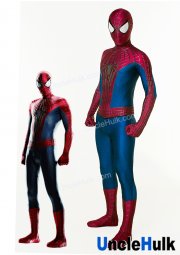 Red and Blue TASM2 The Amazing Spider 2 Zentai Bodysuit - hand drawing bulgy line | UncleHulk