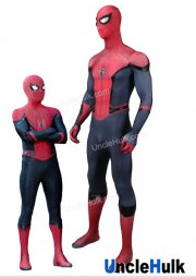 Spider 2019 Movie Cosplay Custom Zentai Costume - add black high elasticity faux leather decoration | Unclehulk