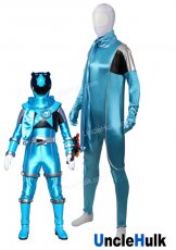 Uchu Sentai Kyuranger Bear Sky Blue Kotaro Sakuma Cosplay Costume - Includes Gloves and Scarf | Unclehulk