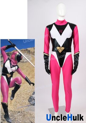 Ninja Sentai Kakuranger Flower Ninja Sakura Pink Cherry Blossom Cosplay Bodysuit | UncleHulk