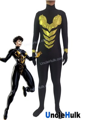 Wasp Cosplay Costume Janet van Dyne Spandex Zentai Suit | UncleHulk