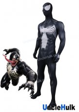 Venom Black and White Spandex Zentai Bodysuit Venom Cosplay Costume - SP709 | UncleHulk