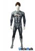 High Quality Grey Superm Costume Printed Spandex Cosplay Costume - No.15 | UncleHulk