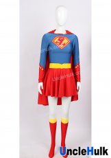 Super Lady Cosplay Costume with Cloak Belt and Leg Sleevelets | UncleHulk