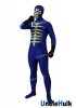 Kamen Rider Shocker Combatman Skeleton Blue Spandex Full Body Zentai Suit | UncleHulk