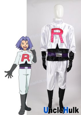 Rocket Team James Cosplay Costume - Satin Fabric | UncleHulk