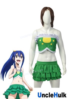 Fairy Tail Wendy Marvell Swimsuit Cosplay Zentai Bikini Suit