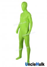 4-Way Elastic PU Zentai Full Bodysuit - only fluorescent green color | UncleHulk