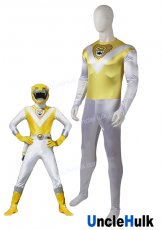 Choujuu Sentai Liveman Yellow Lion Satin Fabric Cosplay Costume | UncleHulk