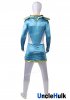 Choujin Sentai Jetman Blue Swallow Satin Fabric Cosplay Costume - with shawl | UncleHulk