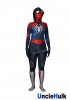 Red and Blue Spider Gwen Spider Girl Spandex Costume - with hood and lenses | UncleHulk