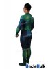 Green Lantern Cosplay Costume Spandex Zentai Bodysuit - with Rubber chest logo - SH0505 | UncleHulk