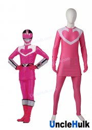 Mirai Sentai Timeranger Time Pink Cosplay Bodysuit - Include Gloves | UncleHulk