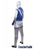 Choujuu Sentai Liveman Blue Dolphin Satin Fabric Cosplay Costume - with gloves | UncleHulk