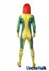 Rogue Yellow and Green Spandex Zentai Cosplay Costume | UncleHulk