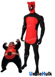 Panda Deadpool Spandex Zentai Bodysuit Cosplay Costume | UncleHulk