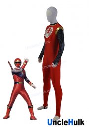 Yousuke ShiinaAir Ninja Hurricane Red Spandex Zentai Bodysuit Halloween Cosplay Costume | UncleHulk