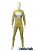 Mighty Morphin Yellow Tiger Ranger Spandex Spandex Zentai Halloween Cosplay Costume | UncleHulk