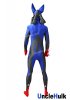 Mega Lucario Costume Black and Blue Spandex Zentai Costume | UncleHulk