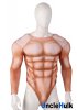 Half Body Medium Silk Floss Muscle Costume Shape Zentai Suit Halloween Suit - with printed muscle pattern | UncleHulk