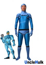 Blue Beetle Costume Blue and Sky Blue Spandex Costume | UncleHulk