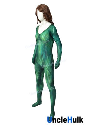 High Quality Aquaman Mera movie Justice League Costume Printed Spandex Cosplay Costume | UncleHulk