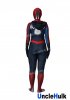 Red and Blue Spider Gwen Spider Girl Spandex Costume - with hood and lenses | UncleHulk