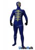 Kamen Rider Shocker Combatman Skeleton Blue Spandex Full Body Zentai Suit | UncleHulk