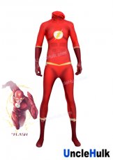Flash Spandex Cosplay Costume - red （include hood) | UncleHulk