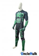 Black and Green Spandex Cosplay Costume - with needlework trace figure | UncleHulk