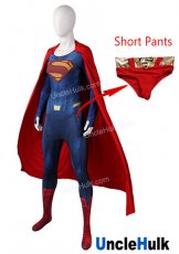 Super Cosplay Costume Man of Steel Printed Spandex Cosplay Costume - with Rubber Chest Logo - No.23 | UncleHulk