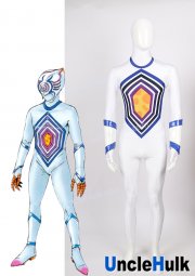 Bakuryuu Sentai Abaranger Barmia Soldiers Zolru White Barmias Cosplay Bodysuit - with Arm Guards | UncleHulk