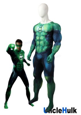 Green Lantern Cosplay Costume - silk floss muscle - 2019 movie Green Lantern | Unclehulk