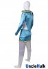 Choujin Sentai Jetman Blue Swallow Satin Fabric Cosplay Costume - with shawl | UncleHulk