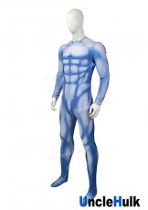 Blue Ink Muscle Shape Spandex Zentai Suit Halloween Costume | UncleHulk