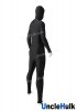 Black Spandex Bodysuit - Undetachable Hood with Open Face | UncleHulk