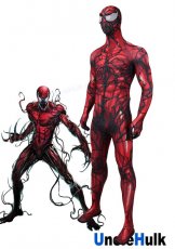 Carnage Cletus Kasady Red Venom Zentai Cosplay Costume Including Lenses | Unclehulk