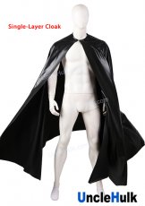 Bat Cloak Big Black Cape - Model C - Immitation Leather Fabric | UncleHulk