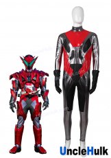 Kamen Rider Jin Burning Falcon Cosplay Bodysuit - Include Inner Hood and Gloves | UncleHulk